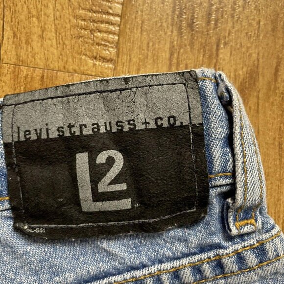 Women‎ levis L2 shorts size 3 medium blue - Picture 6 of 9
